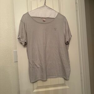 Victoria's Secret Gray Striped Top
